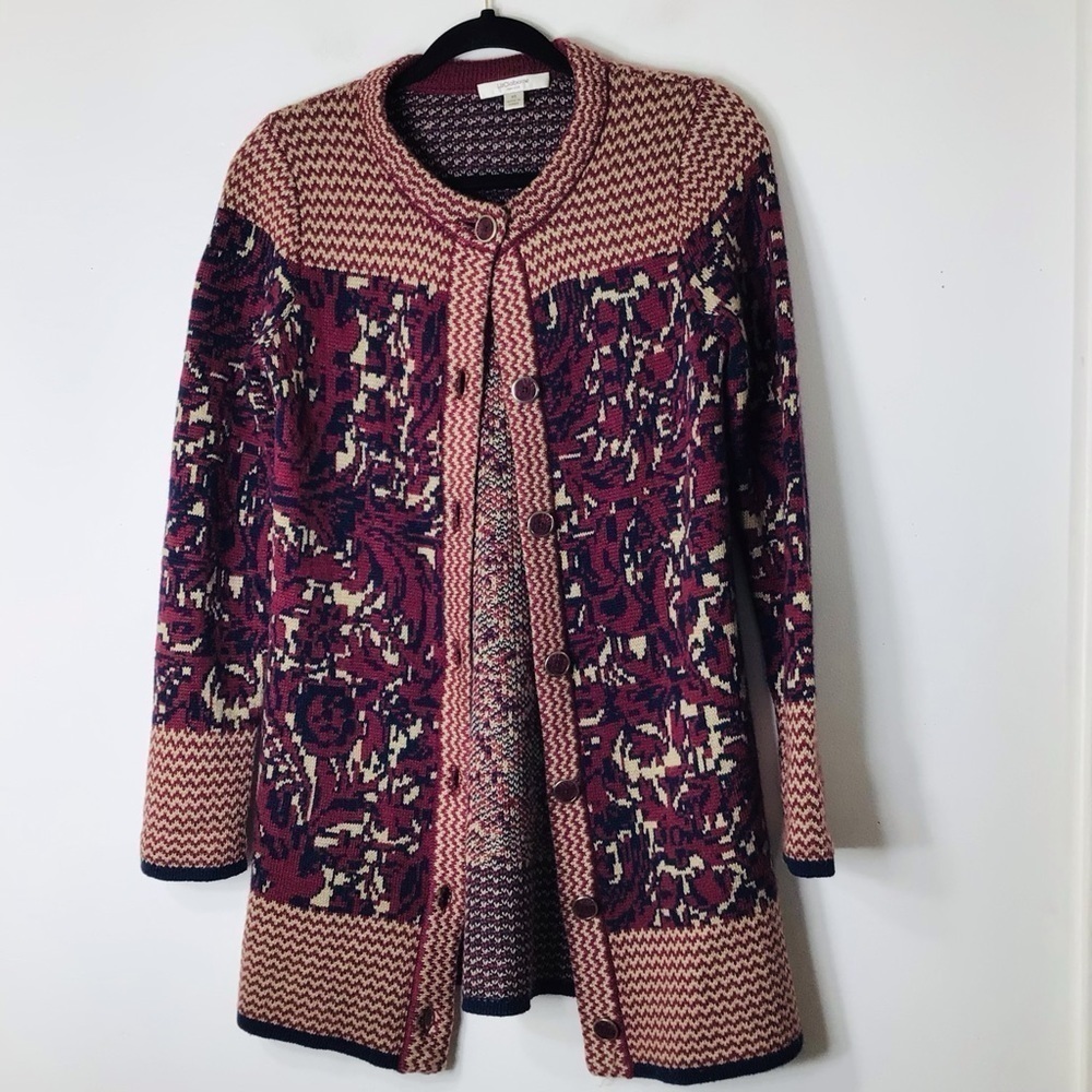 Liz Claiborne cardigan sweater women xs alpaca purple